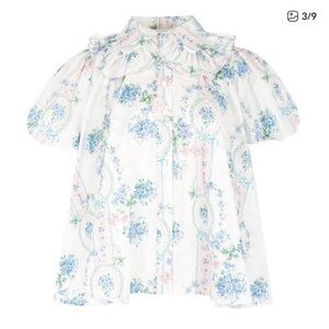 NWT Selkie La Belle Etoile Cream Puff Blouse 2X